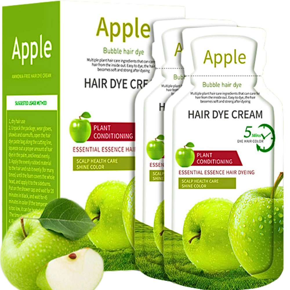 Apple Colour 96 Dark Brown Hair Cream for Men & Women