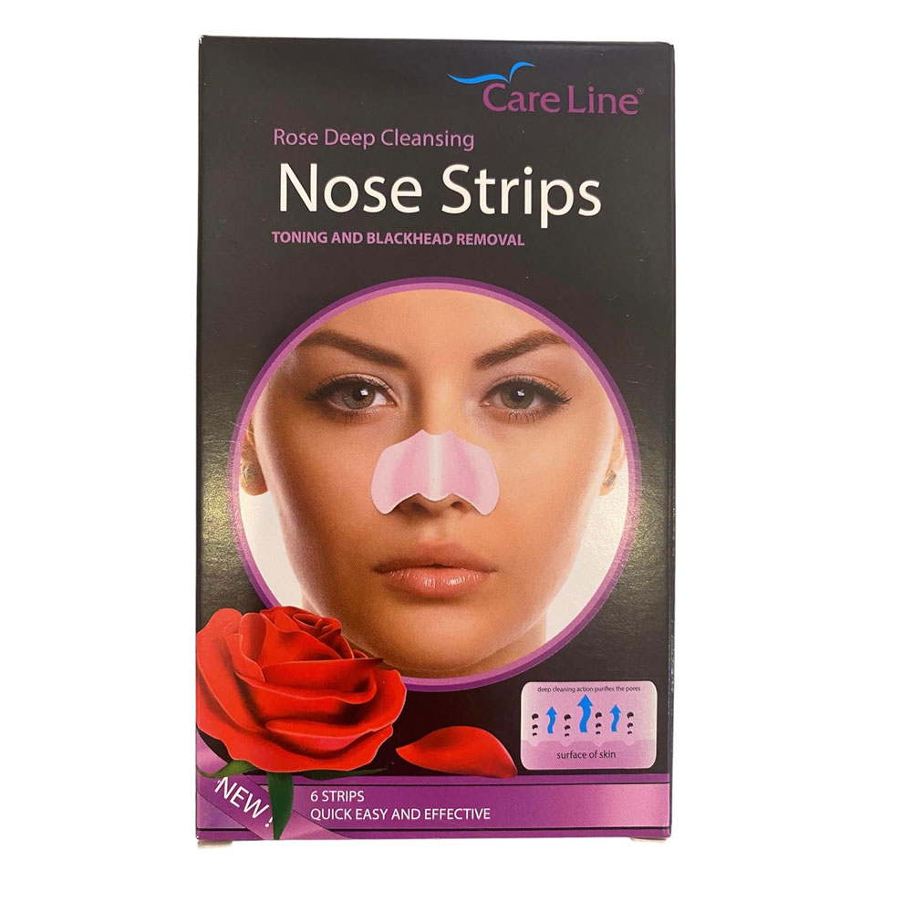 Care Line Rose Deep Cleansing Nose Strips 6