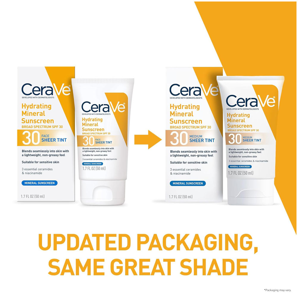 CeraVe Hydrating Mineral Sunscreen SPF 30 (50 ml) - Image 5