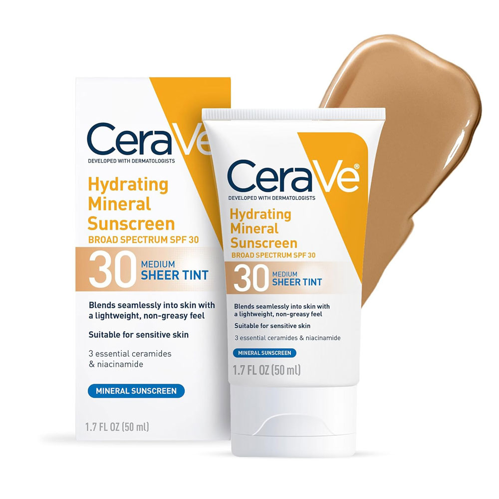 CeraVe Hydrating Mineral Sunscreen SPF 30 (50 ml)
