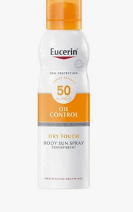 Transparent Sunscreen Body Spray Eucerin Sun Protection Oil Control Dry Touch Body Sun Spray SPF 50