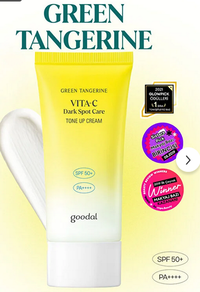 Goodal Tone Equalizing Anti-Blemish Sunscreen Goodal Green Tangerine Vita C Dark Spot Tone up Cream Spf50+