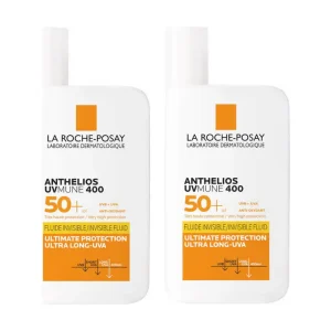 ROCHE La Roche-Posay La Roche-Posay Anthelios UVMune 400 Invisible Fluid SPF50+ Sun Cream Duo