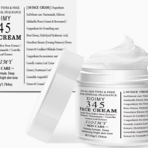 345 Facial Moisturizing Cream, Daily Facial Moisturizing, Rich in Niacinamide, Panthenol, And Hyaluronic