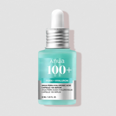 Anua PDRN Hyaluronic Acid Capsule 100 Serum, Radiant Face Serum, Hyaluronic Acid, Hydration, Moisture Plumping effect, Natural color, Fragrance free, Korean Skincare, 30ml / 1.01 fl. oz