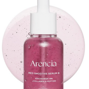 Arencia Red Collagen + Peptide Smoothie Serum, 8% Niacinamide, Vitamin C, Vitamin E, lifting anti-aging serum for skin texture for glass skin