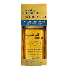 OGX Extra Strength Argan Oil Hair Treatment, 3.3 fl oz - Deep Moisturizing Serum for Dry, Damaged & Coarse Hair, Paraben & Sulfate-Free