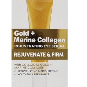 Gold and Marine Collagen Rejuvenating Eye Serum (15 ml) - Absorbs Fast and Pleasantly Refreshes the Skin to Reduce the Appearance of Fine Lines and Wrinkles