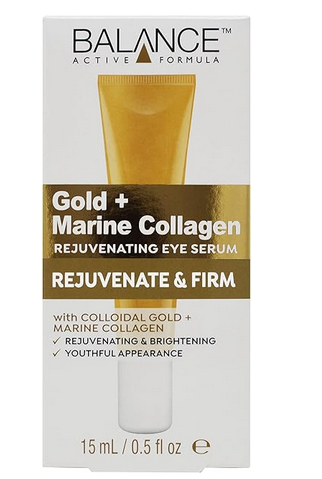 Gold and Marine Collagen Rejuvenating Eye Serum (15 ml) - Absorbs Fast and Pleasantly Refreshes the Skin to Reduce the Appearance of Fine Lines and Wrinkles