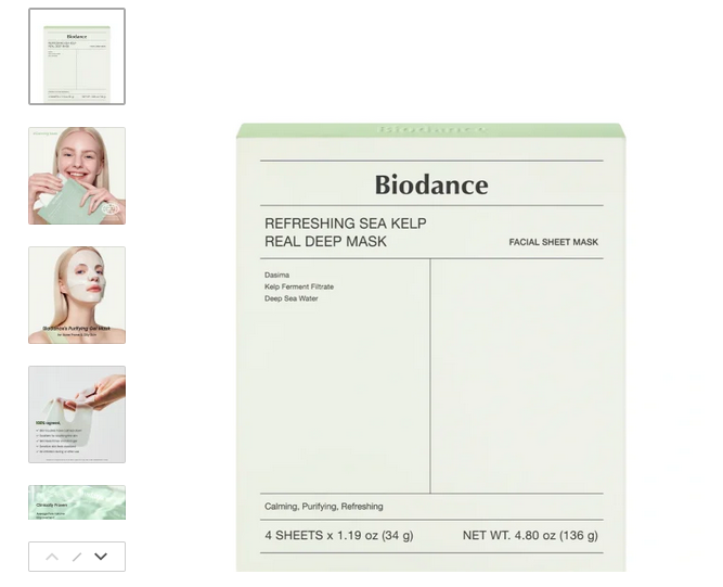Biodance – Refreshing Sea Kelp Real Deep Mask Set