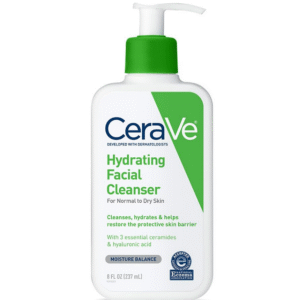 CeraVe Hydrating Facial Cleanser, Moisturizing Face Wash For Dry Skin, Hyaluronic Acid + Ceramides + Glycerin, Hydrating Cleanser For Normal To Dry Skin, National Eczema Association Certified