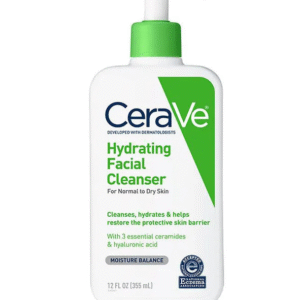 CeraVe Hydrating Facial Cleanser, Moisturizing Face Wash For Dry Skin, Hyaluronic Acid + Ceramides + Glycerin, Hydrating Cleanser For Normal To Dry Skin, National Eczema Association Certified 355ml