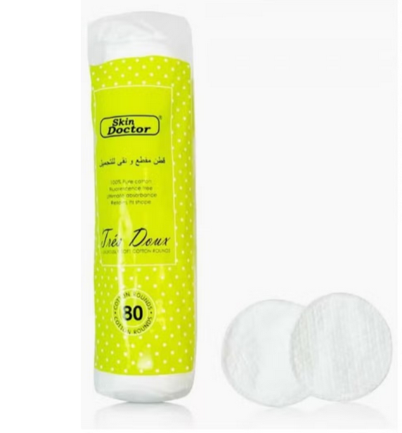 Skin Doctor 80 Pcs Cosmetic Pad Soft Absorbent and Gentle On Skin.
