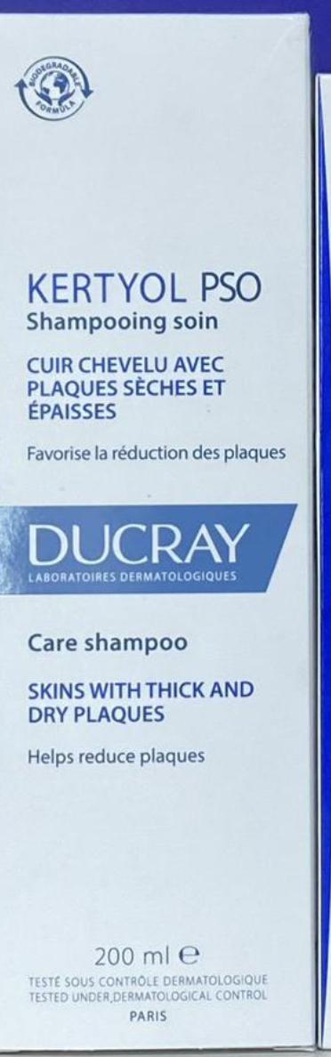 Kertyol PSO Shampooing soin DUCRAY Care shampoo for Skins with Thick and Dry Plaques.