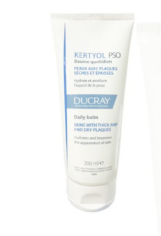 Ducray Kertyol PSO Daily Moisturizing Balm 200ml For Skin with thick and dry plaques.