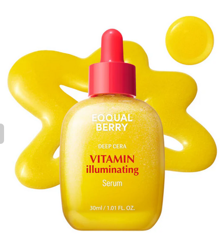 Eqqualberry Vitamin C Face Serum – Niacinamide & Ceramides, Brightening & Hydrating - 30 ml
