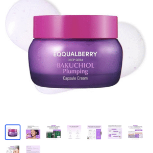 Bakuchiol Plumping Capsule Cream – Retinol Alternative Moisturizer for Firming and Pore Care with 99% Pure Bakuchiol, 5 Types of Collagen & Ceramide Complex, 1.69 fl.oz / 50ml