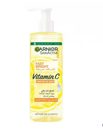 Garnier Skin Active Fast Bright Vitamin C Purifying Gel Wash- 400ml