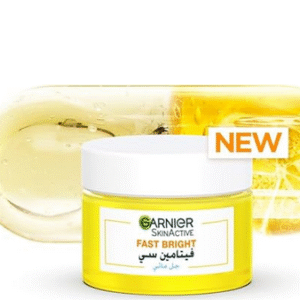 Garnier SkinActive Fast Bright Vitamin C and Niacinamide 48-Hour Hydrating Water Gel Cream Plump for Glass Skin, lightweight formula is fast absorbing, non-oily, non-sticky, no white residue 50ML