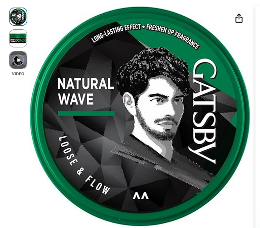Gatsby Hair Styling Wax Loose & Flow | Creates a Three-Dimensional Style With Twists and Flicks | 75gm