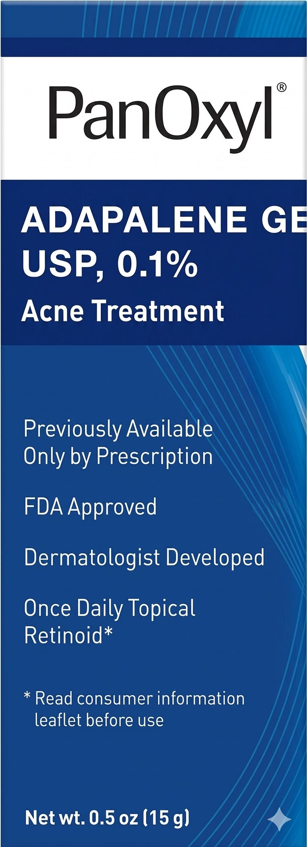 PanOxyl Adapalene Gel Usp, 0.1%, Acne Treatment 15grams