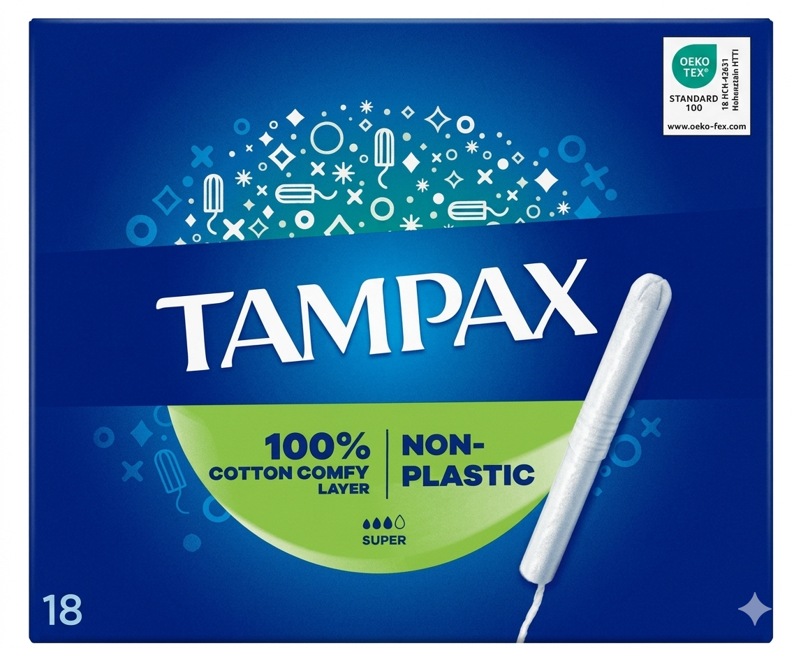 TAMPAX Super Tampons 18S Pack