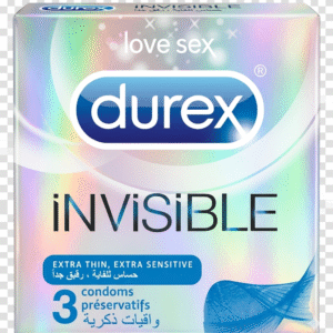 Durex Invisible Extra Thin Lubricated Condoms 3 S Pack