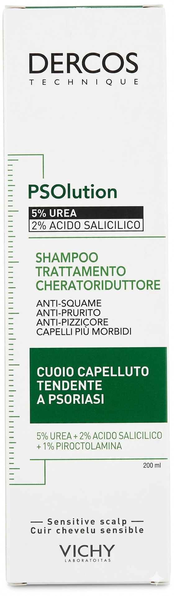VICHY DERCOS PSOlution Keratoriducing treatment Shampoo For Scalp Tendened to Psoriasis