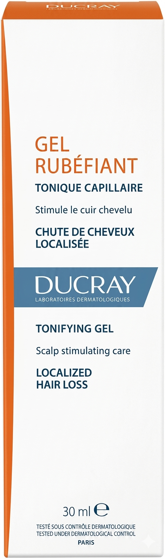 GEL Rubefiant DUCRAY Tonifying GEL Scalp stumulating care For localized hair loss 30 ml