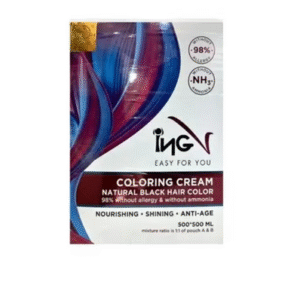 ING Coloring Cream Natural Black Free Ammonia 2x-500ml
