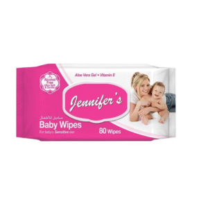 Jennifer's Aloe Vera Gel And Vitamin E Baby Wipes 80's