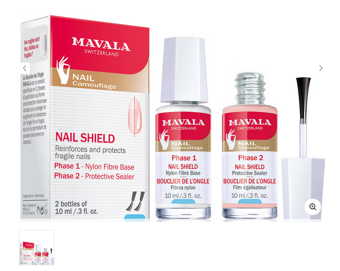 Mavala Nail Shield for Weak Fragile Nails 2 x10ml