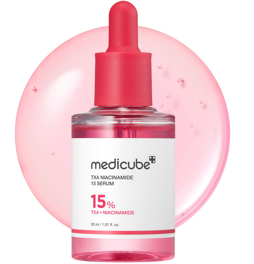 medicube TXA+Niacinamide 15% Glow Facial Serum for After Spot Care | All-in-One Daily Korean Skincare | Uneven Skin Tone, Texture, and Hydration Care | High-Potency Tranexamic Acid 5% | 1.01 fl.oz