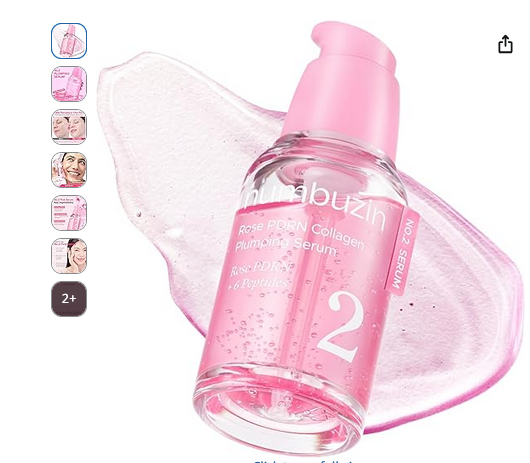numbuzin No.2 Serum | Rose PDRN Collagen Plumping Serum | Glowing, Hydrating, Firming, Korean Skincare | Collagen, Peptides, PDRN | for Dry, Combination skin | 1.01 fl.oz.