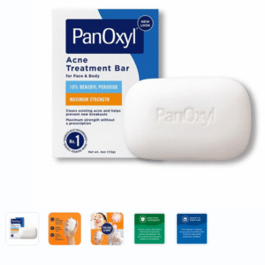 PanOxyl 10% Benzoyl Peroxide Acne Treatment Bar For Face & Body 113g