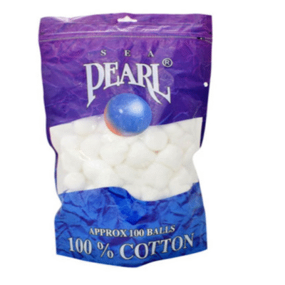 Sea Pearl Cotton Balls, 100 Balls