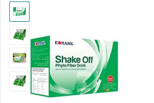 Edmark Shake Off Phyto Fiber Sugar Free Daily Digestive Supplement Powder