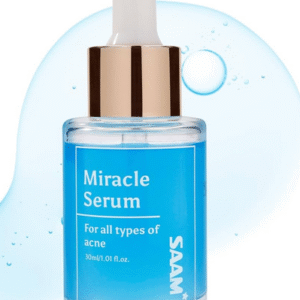 SAAM Miracle Acne Serum with Benzoyl Peroxide & Salicylic Acid | For All Types of Acne | Serum for Face | 30ml