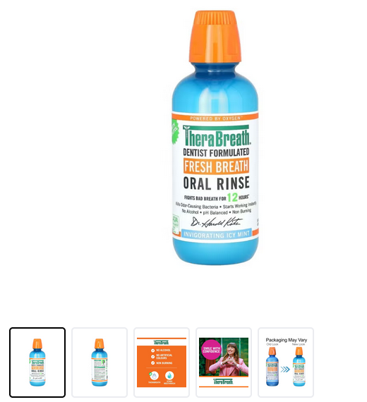 Fresh Breath Oral Rinse, Invigorating Icy Mint, 16 fl oz Packaging May Vary Icy Mint 473ml