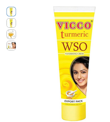 Vicco Turmeric Wso Vanishing Cream 80G, Yellow