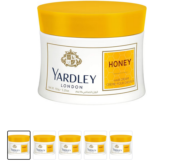Yardley Honey Hair Cream – 150g, Moisturizing Hair Cream for All-Day Hold & Grooming