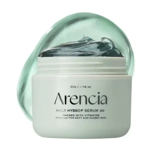 ARENCIA Glow Hyssop Overnight Face Mask Serum - hydrating Anti-Aging Serum for younger looking Korean Glass Skin, 30 Vitamin A, C, E, 10 Niacinamide, Peptide