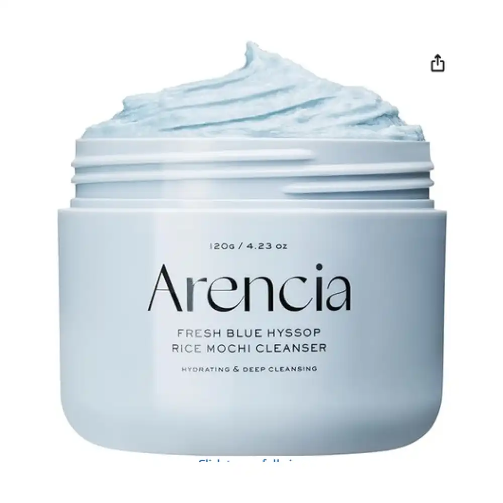 Arencia Hyssop Brightening & Deep-Cleansing Face Scrub & Exfoliator - All Skin Types, For Sebaceous Filaments & Blackheads (120g)