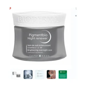 Bioderma Pigmentbio Night Renewer Brightening Overnight Skin Cream For Hyperpigmented Skin 50ml