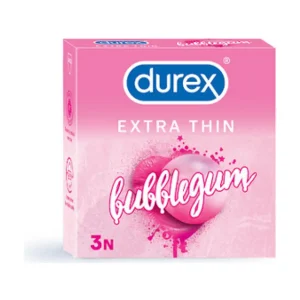 Durex Extra Thin Bubblegum Flavoured - 3 Condoms
