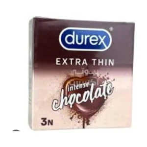 Durex EXTRA THIN Intense Chocolate Condoms 3 S Pack