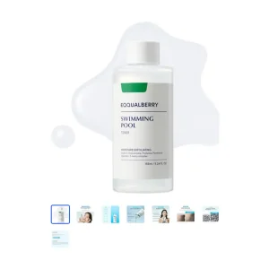 EQQUAL BERRY EQQUALBERRY Swimming Pool Protease Facial Toner 155 ml – Gentle Daily Exfoliation & Deep Hydration Toner with Protease Enzyme & Hyaluronic Acid, Soothing Formula for Skin Comfor
