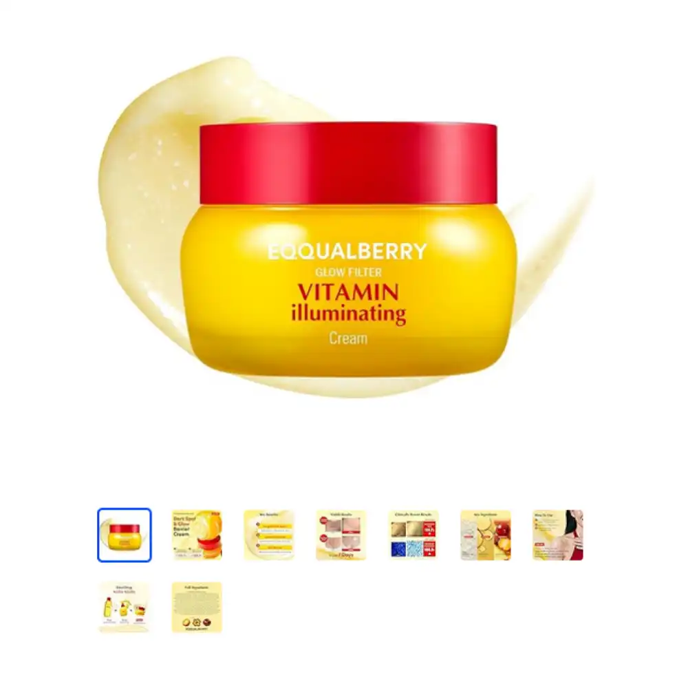 EQQUAL BERRY EQQUALBERRY Vitamin Illuminating Cream 50 ml – Brightening Face & Body Moisturiser with 5% Niacinamide, 3% Tranexamic Acid & Vitamin C | Lightweight Hydration & Skin Tone Support