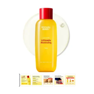 EQQUAL BERRY Vitamin Illuminating Toner 150ml – Brightening & Hydrating Face Toner for Even Skin Tone, Glowing Skin, and Refreshing