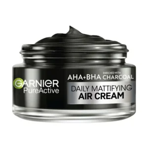 Garnier Pure Active AHA+BHA Charcoal Daily Mattifying 3-In-1 Air Cream 50ml For blemish prone skin 50 ML